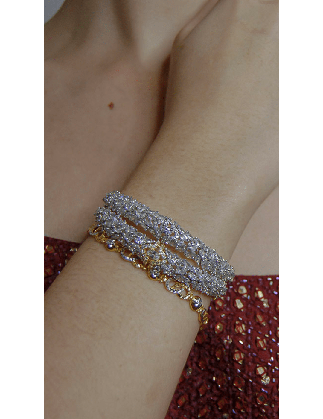 Silver Diamond Women's Bracelet