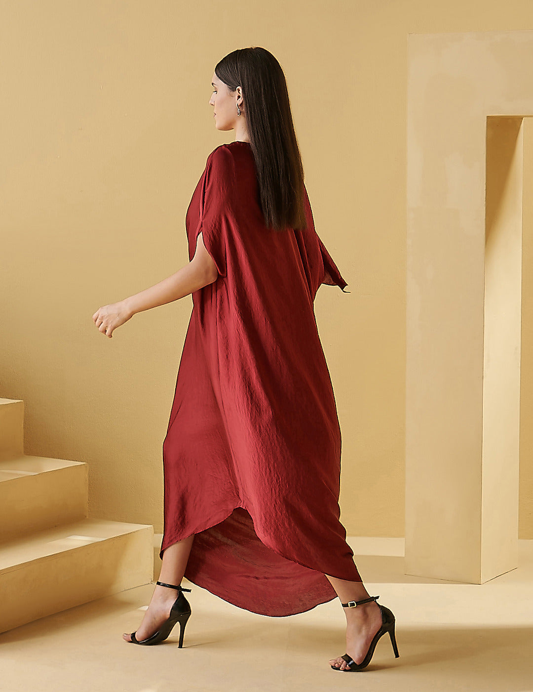 Cherry Red Longitude Dress
