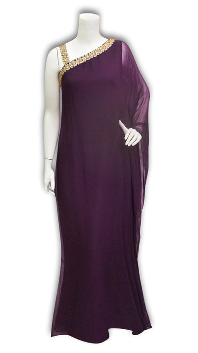 boutique shop Purple One Shoulder Dress